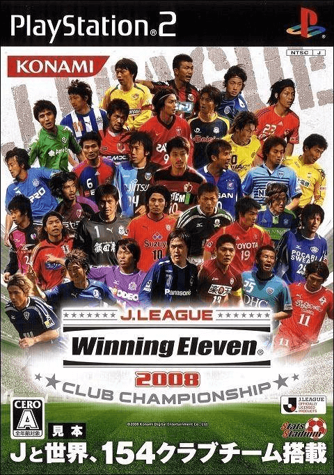 J.League Winning Eleven 2008 Club Championship box art for Playstation 2